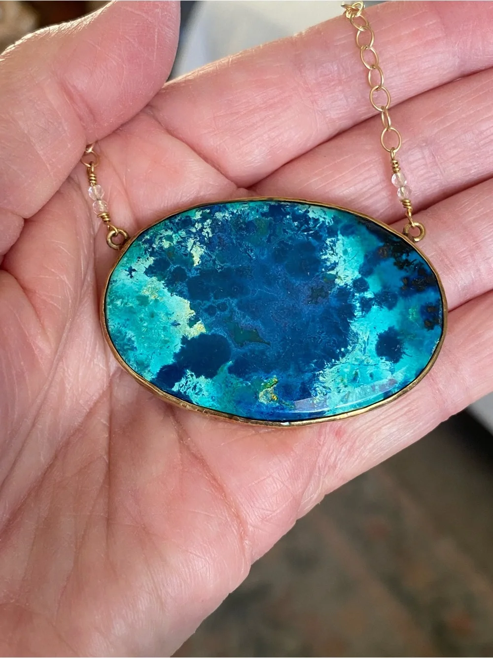 Bahgsu Jewelry Azurite Pendant